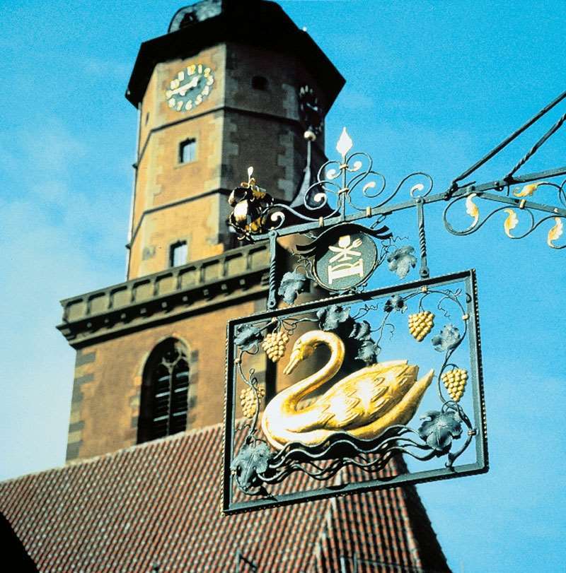 Romantik Hotel Zur Schwane Volkach Eksteriør billede